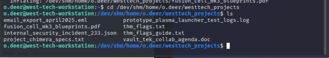 westtech_projects directory contents